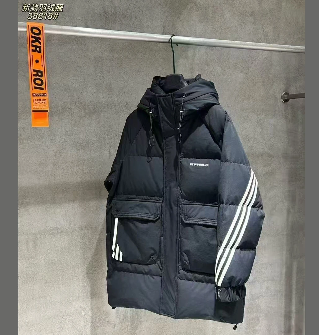 (充绒量205-247克)秋冬新款男女同款休闲保暖羽绒服外套38818