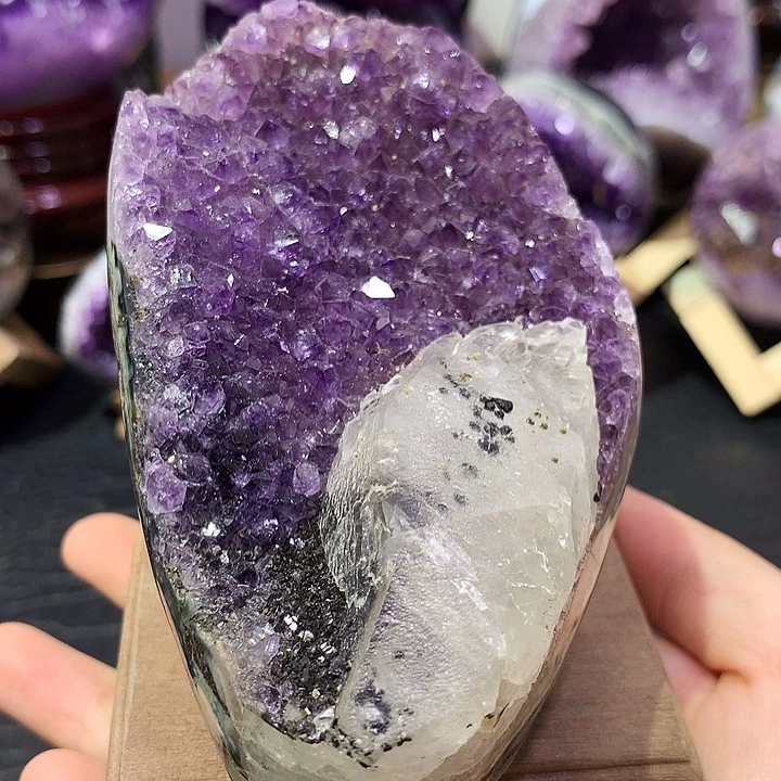 珠宝半成品紫晶未镶嵌