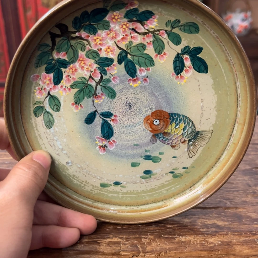 景德镇柴烧手工手绘陶瓷