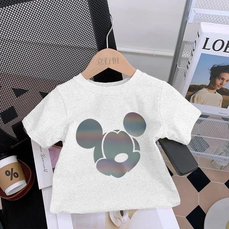 米老鼠~男女童100%纯棉短t恤纯棉夏季2025新款中小儿童衣服夏装