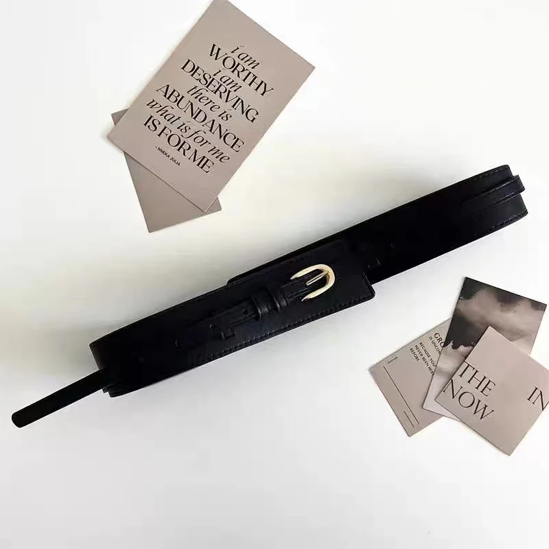 高级感女士腰封配连衣裙子西装外套欧美腰带装饰-300