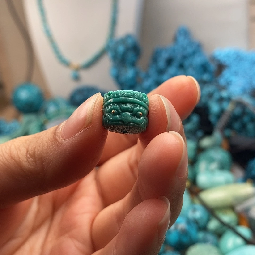 绿松石未镶嵌珠宝半成品