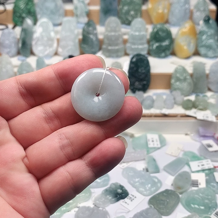 吊坠(不含链)未镶嵌翡翠91平安扣