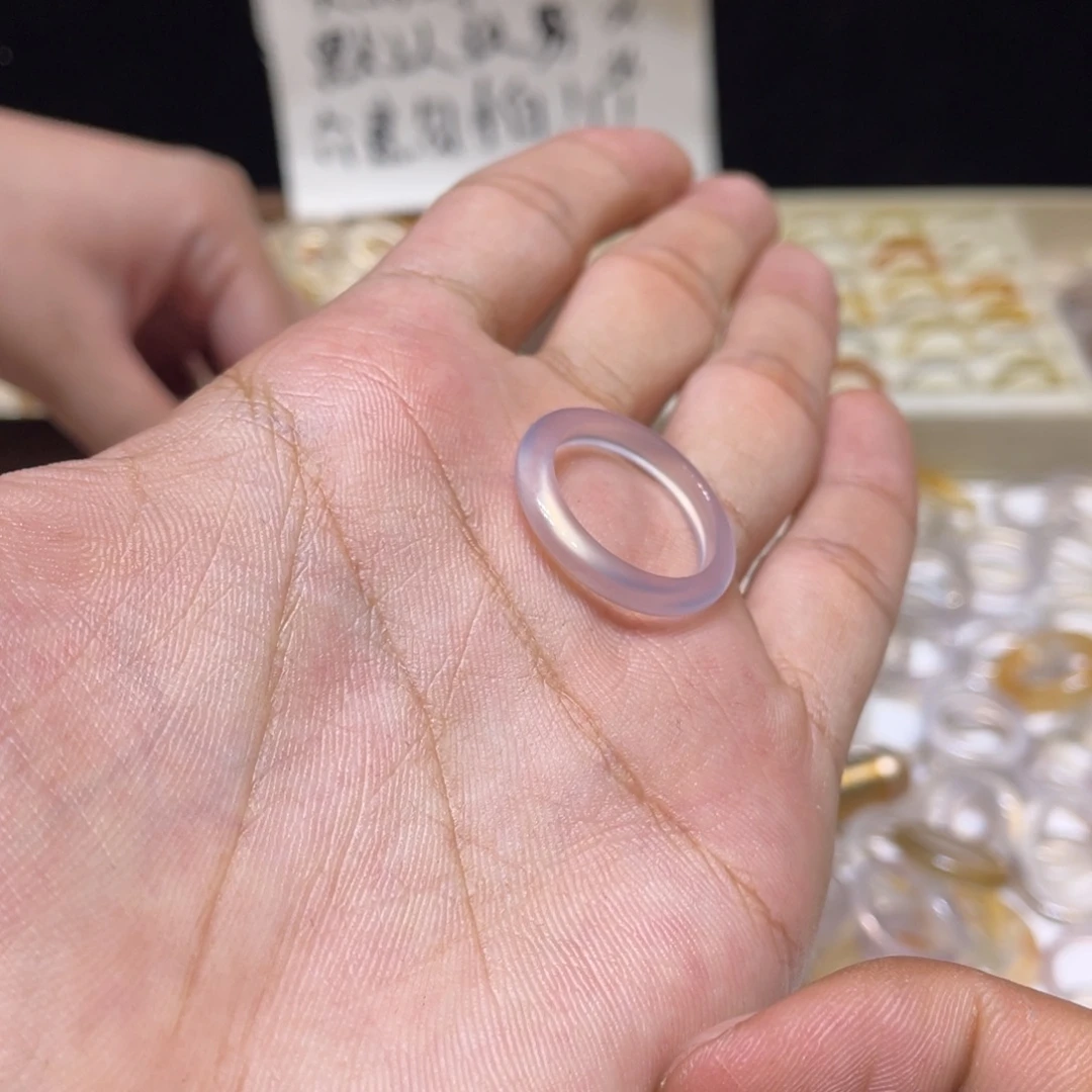 玛瑙/玉髓未镶嵌戒指27号港18
