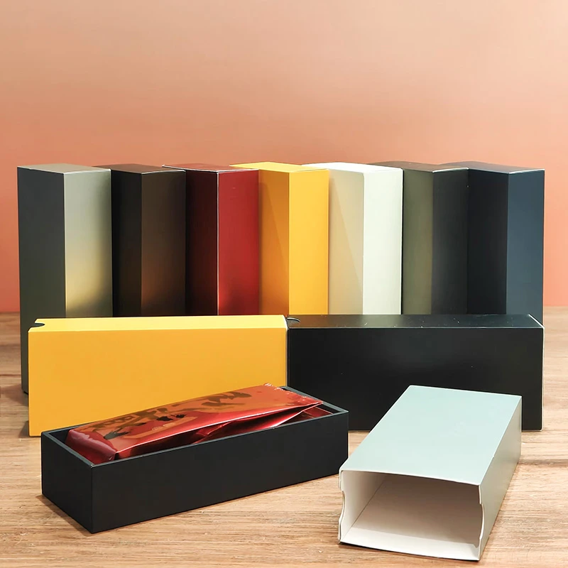 直播爆款长泡袋两泡装品鉴盒空盒子岩茶水仙肉桂白茶普洱茶样品盒