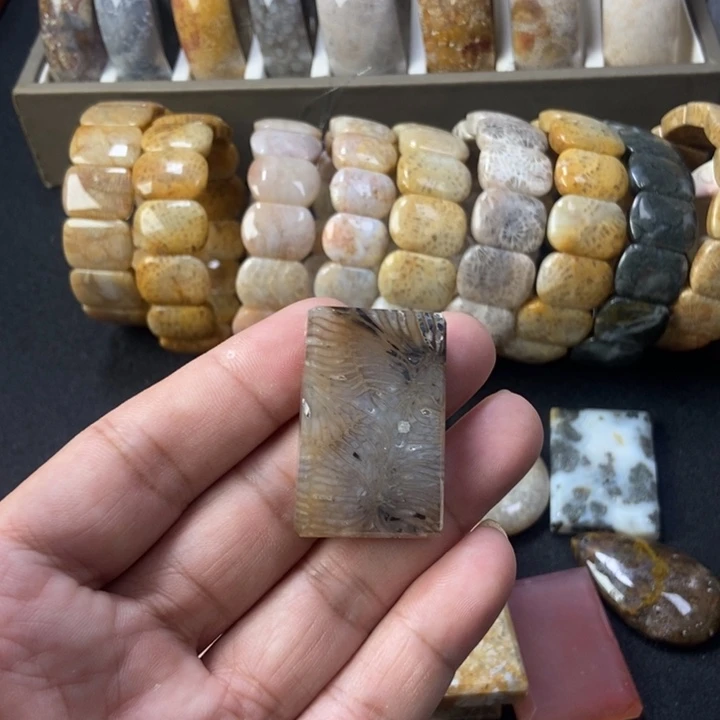 硅化珊瑚（珊瑚玉）手链未镶嵌