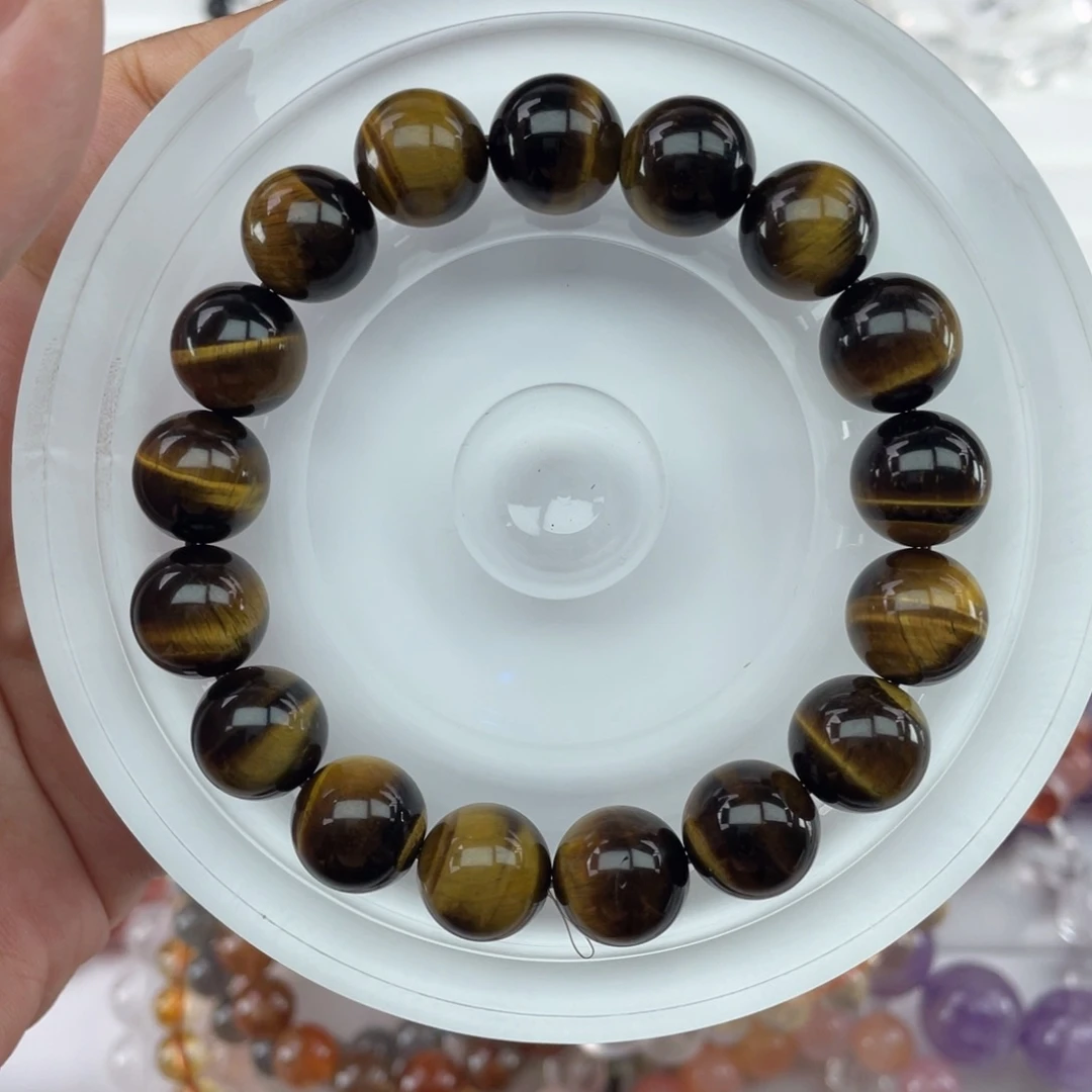 手串水晶未镶嵌033黄虎眼12m