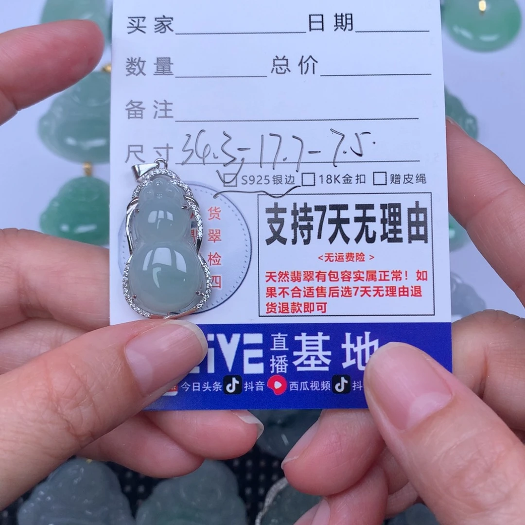 翡翠未镶嵌颈饰天然