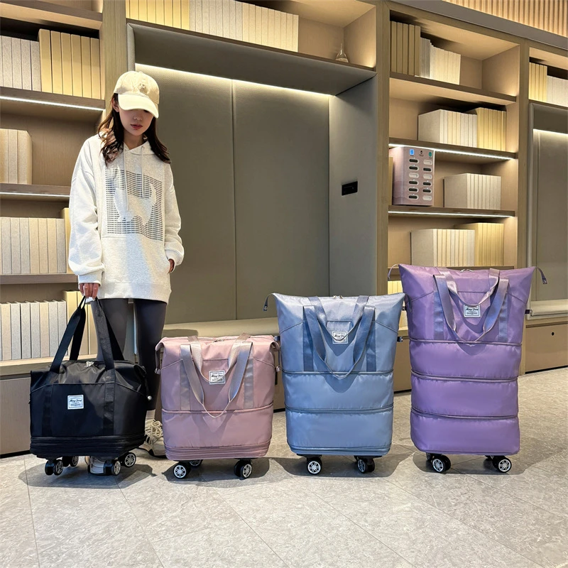 派尼尔克登机扩展打工包学生收纳包万向轮大容量防水多功能旅行包