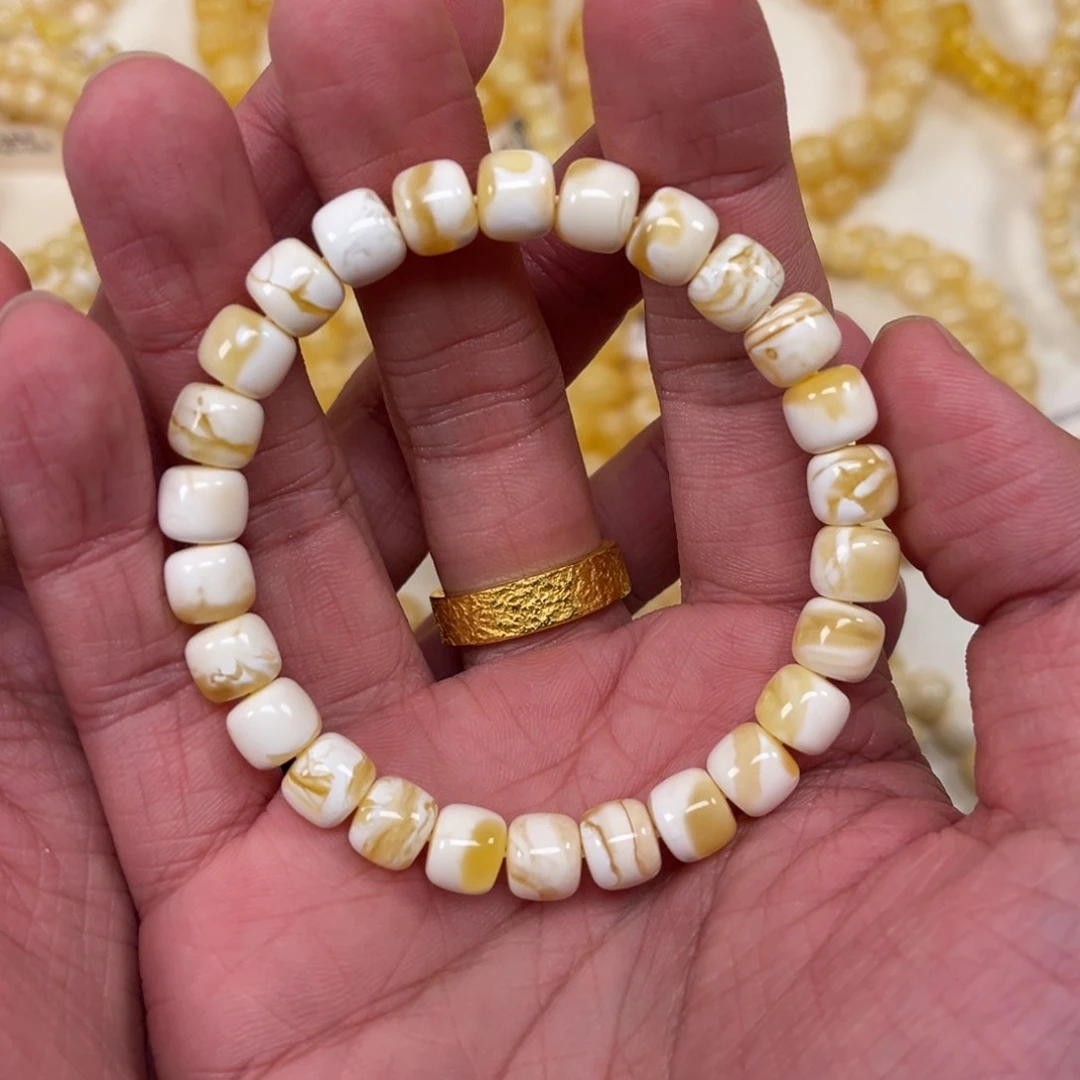 蜜蜡手串未镶嵌M*翟蜜蜡手串8.5