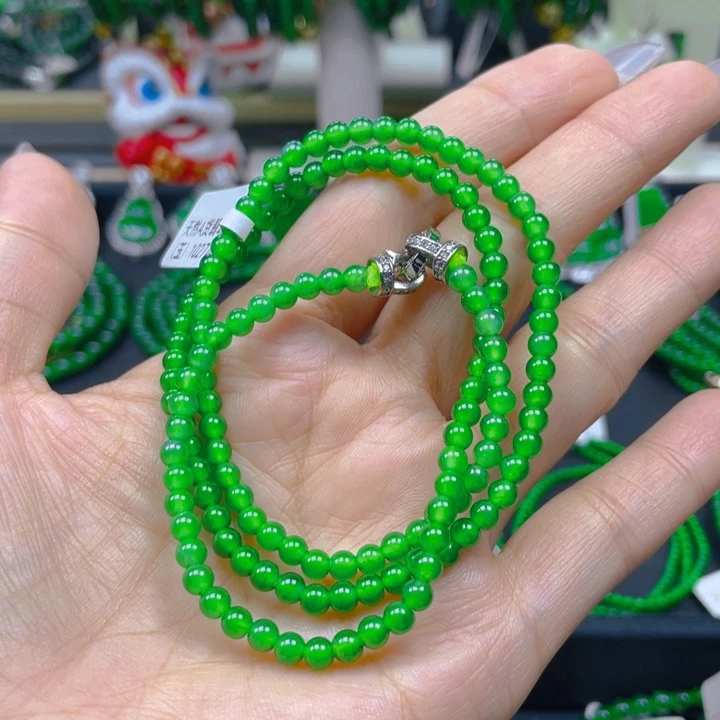 翡翠未镶嵌颈饰正阳绿5