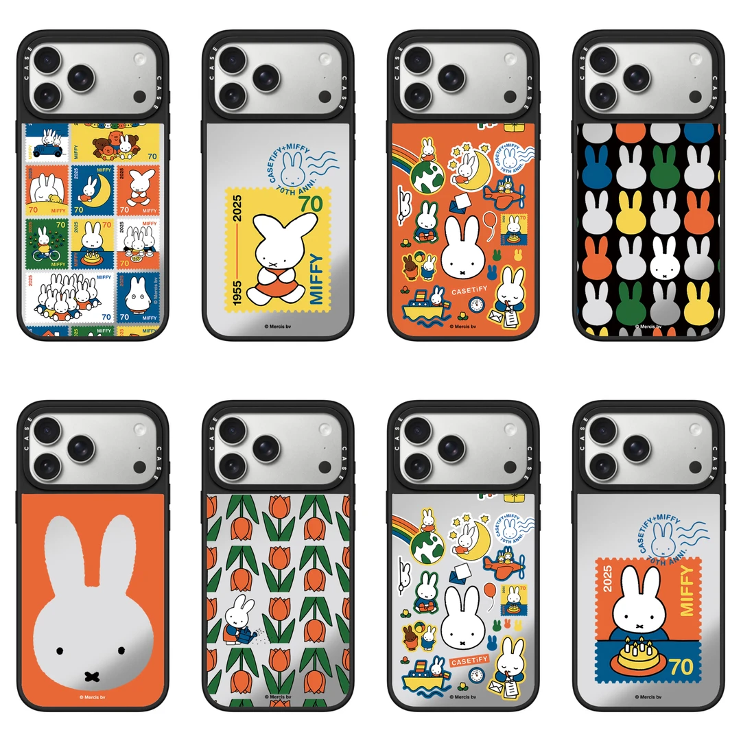 米菲兔70周年联名手机壳适用于iPhone17promax/16Pro/15防摔镜面