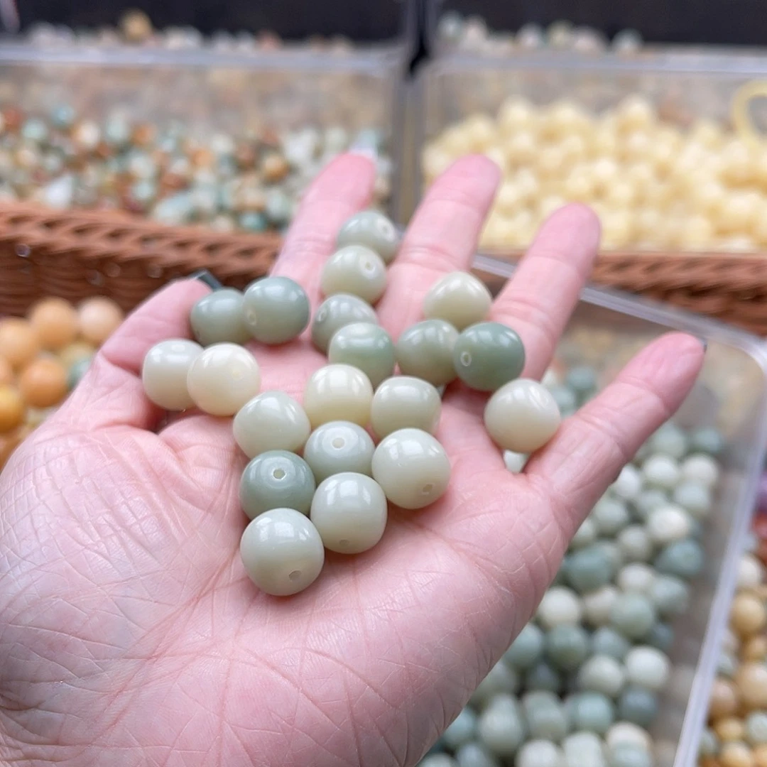 白玉菩提吊坠A/11mm/50+60颗