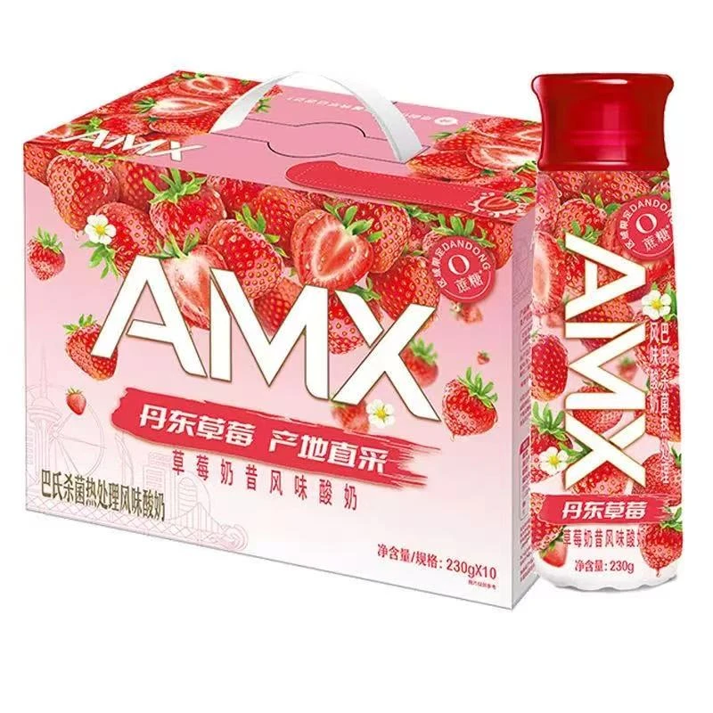 伊利高端PET安慕希丹东草莓口味10*230g整箱装