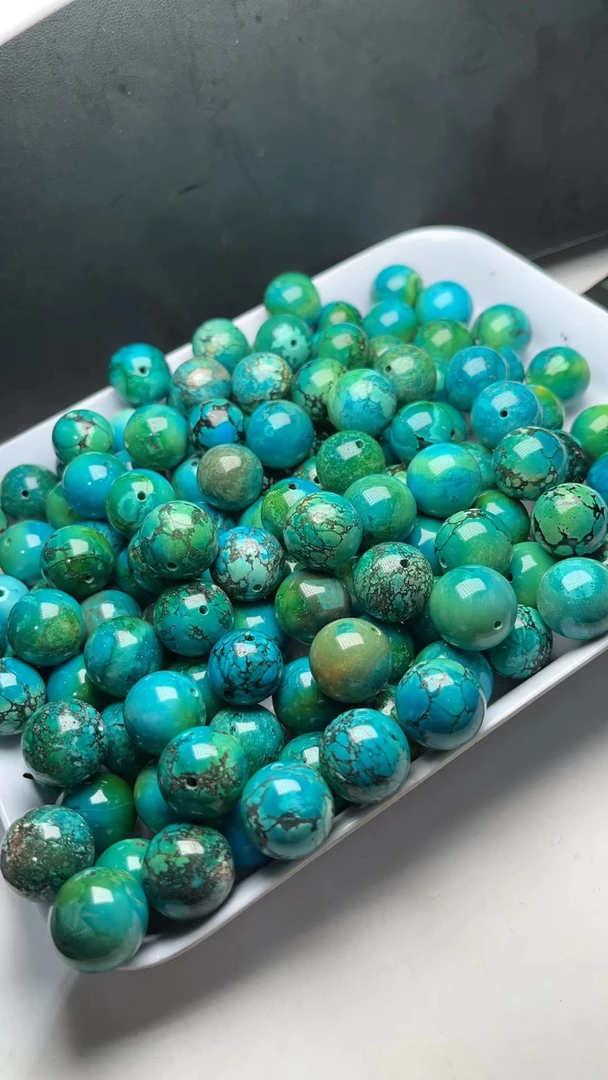 高瓷网花圆珠散珠文玩配饰专拍以直播讲解为准