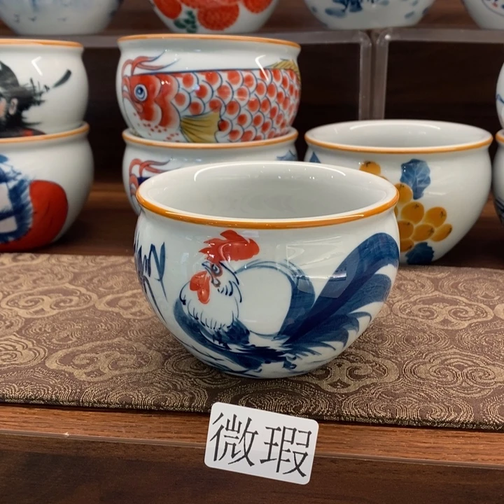 釉下老陶泥手工绘制