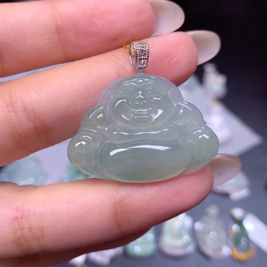 颈饰未镶嵌翡翠佛公