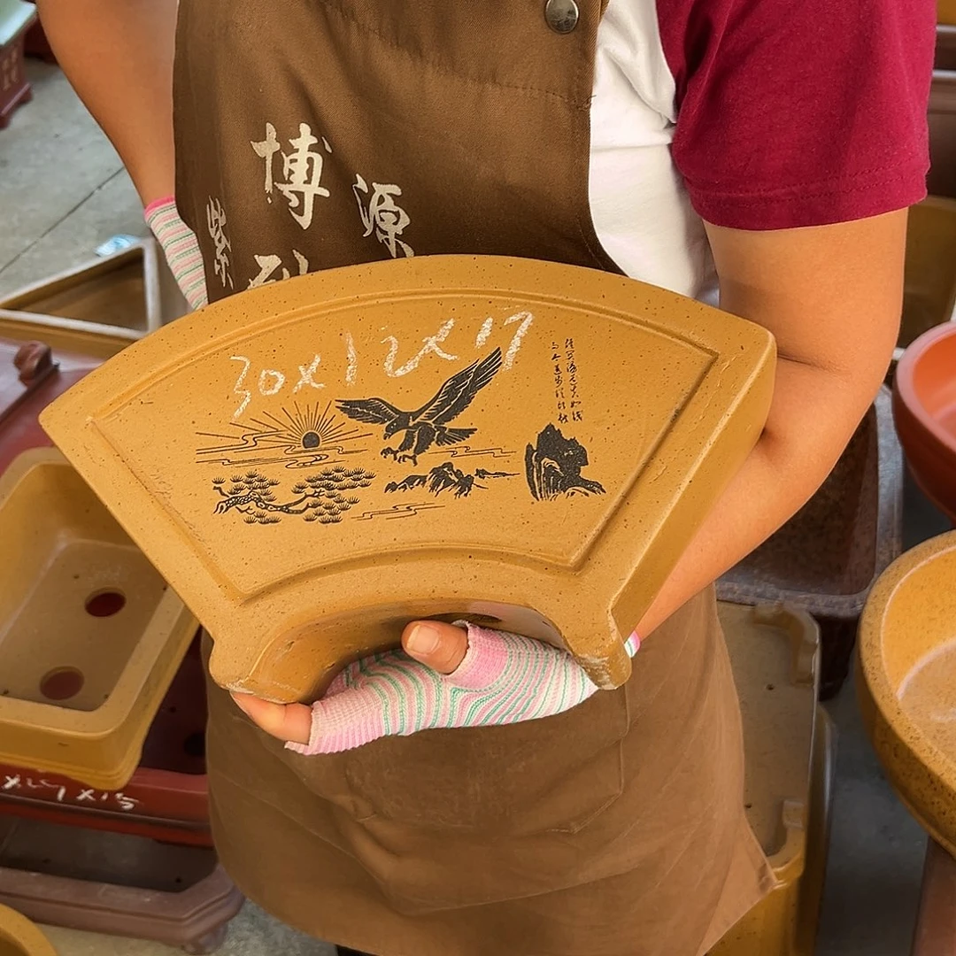 紫砂花盆盆景艺术