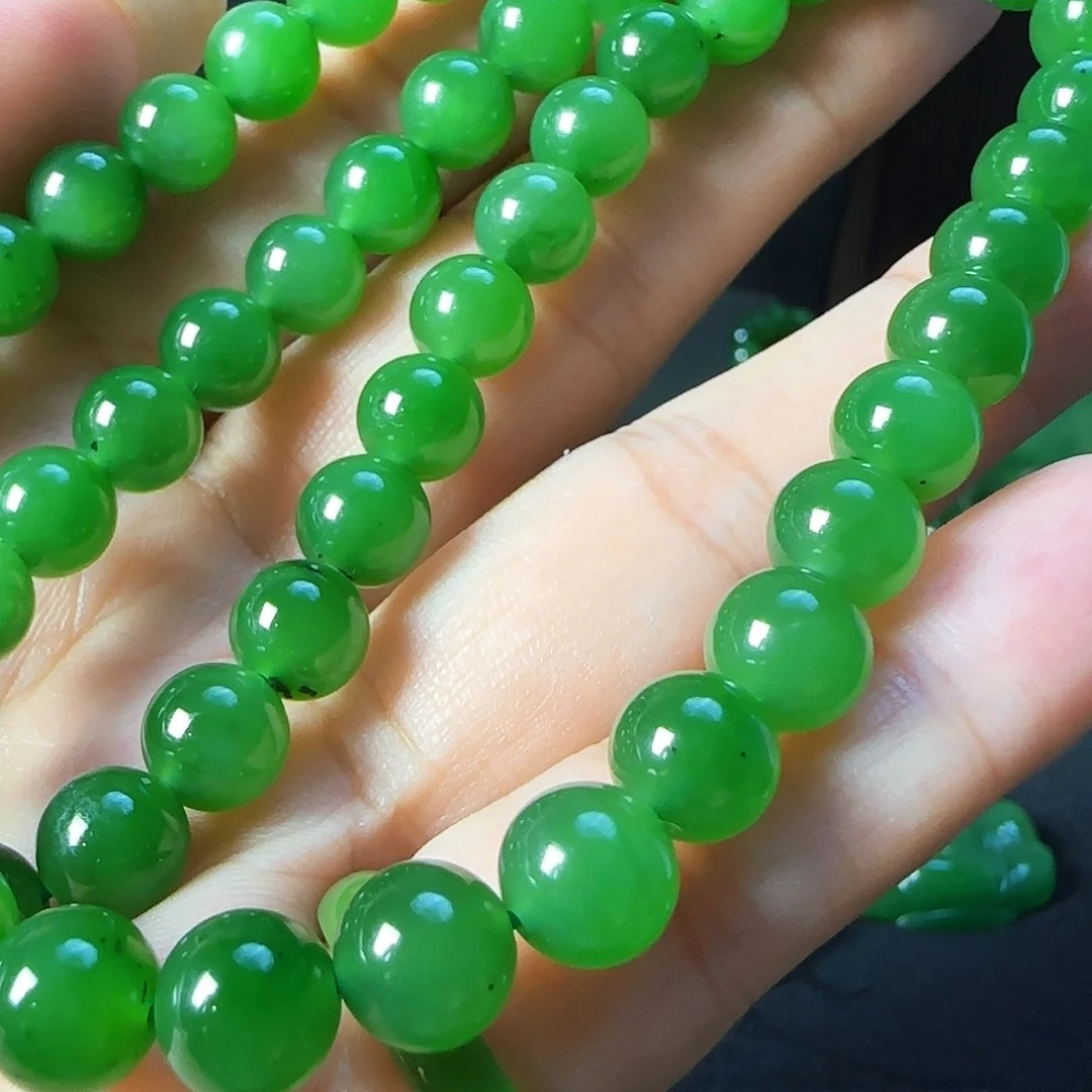 颈饰银S925镶嵌和田玉（碧玉）