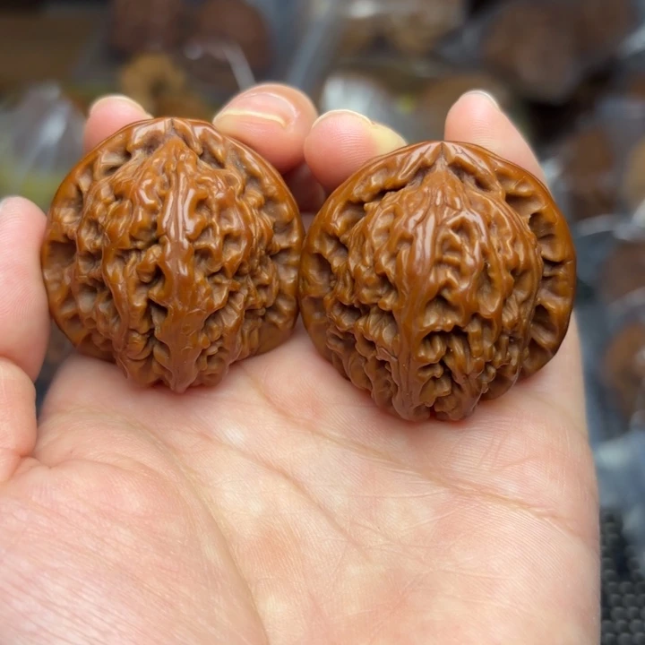 吊坠文玩核桃白狮子