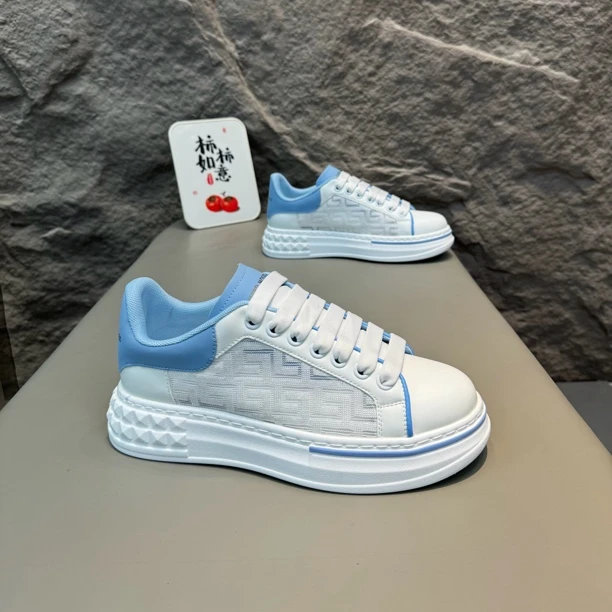 轻奢小白鞋男士夏季新款透气网面单鞋时尚百搭洋气发泡软底运动鞋