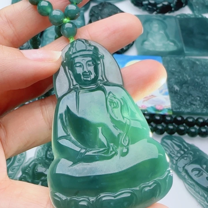 翡翠未镶嵌颈饰多样性发货天然A货翡翠