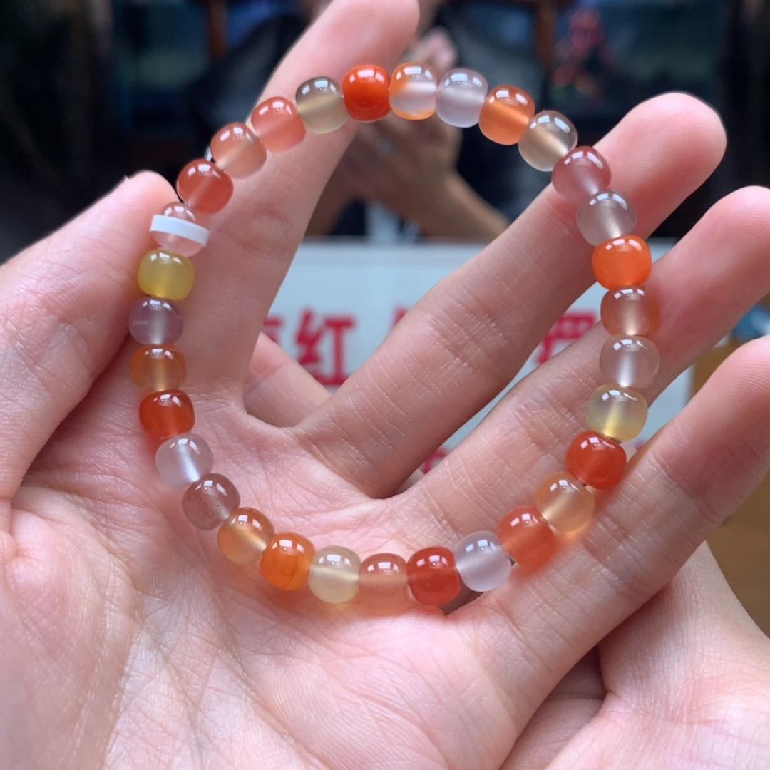 南红玛瑙串未镶嵌多宝7mm+