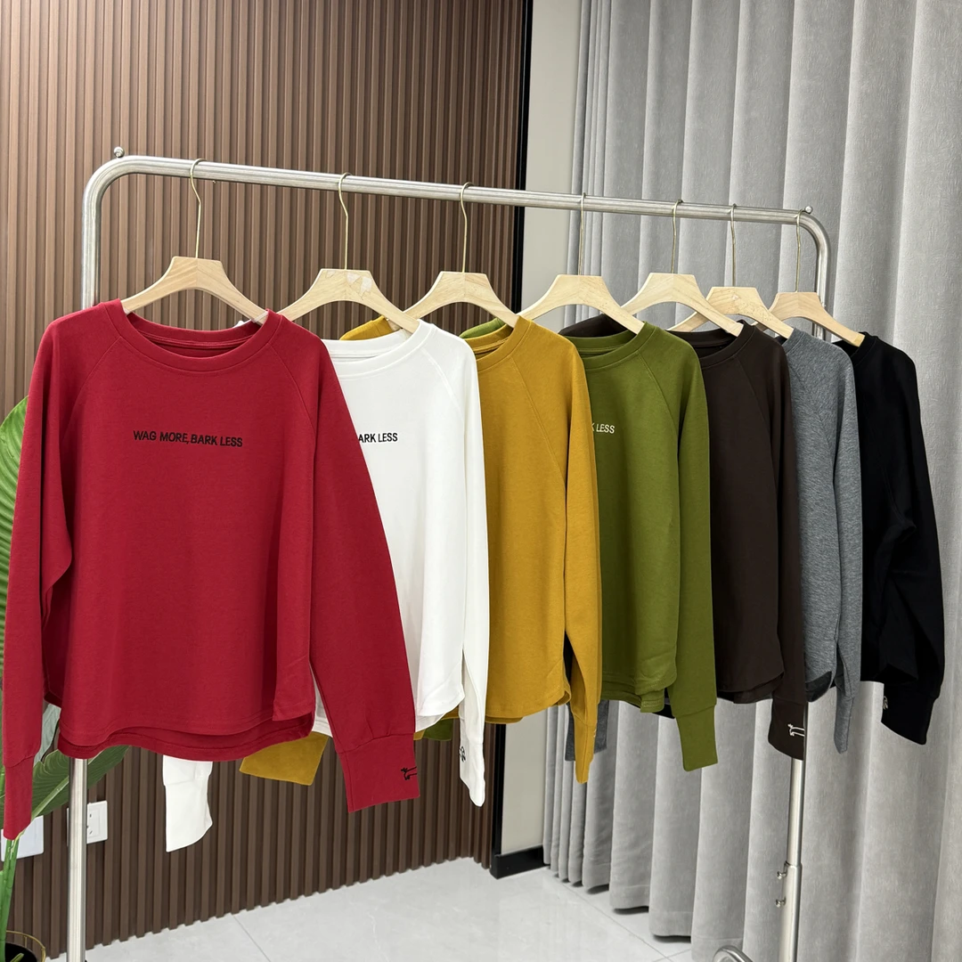 882糖果色秋冬字母款卫衣