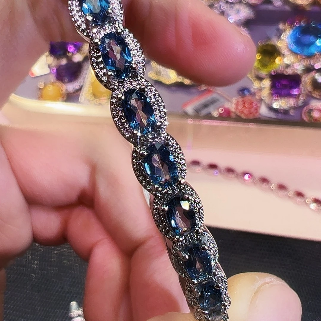 合金手镯托帕石手镯