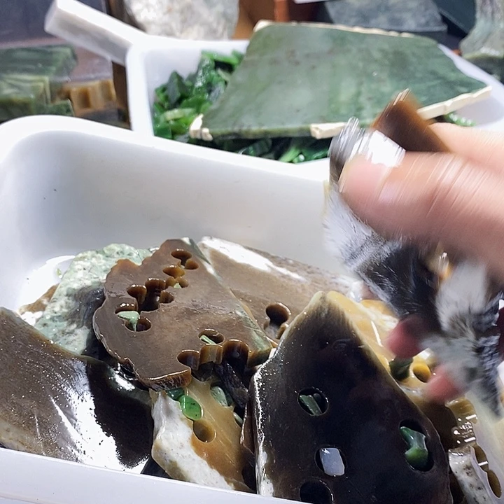 和田玉（糖玉）珠宝半成品未镶嵌希***习