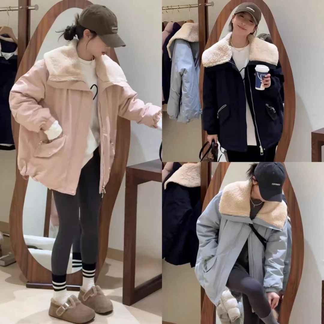 紫哥ZIGE韩版拼接翻领外套YN#2518