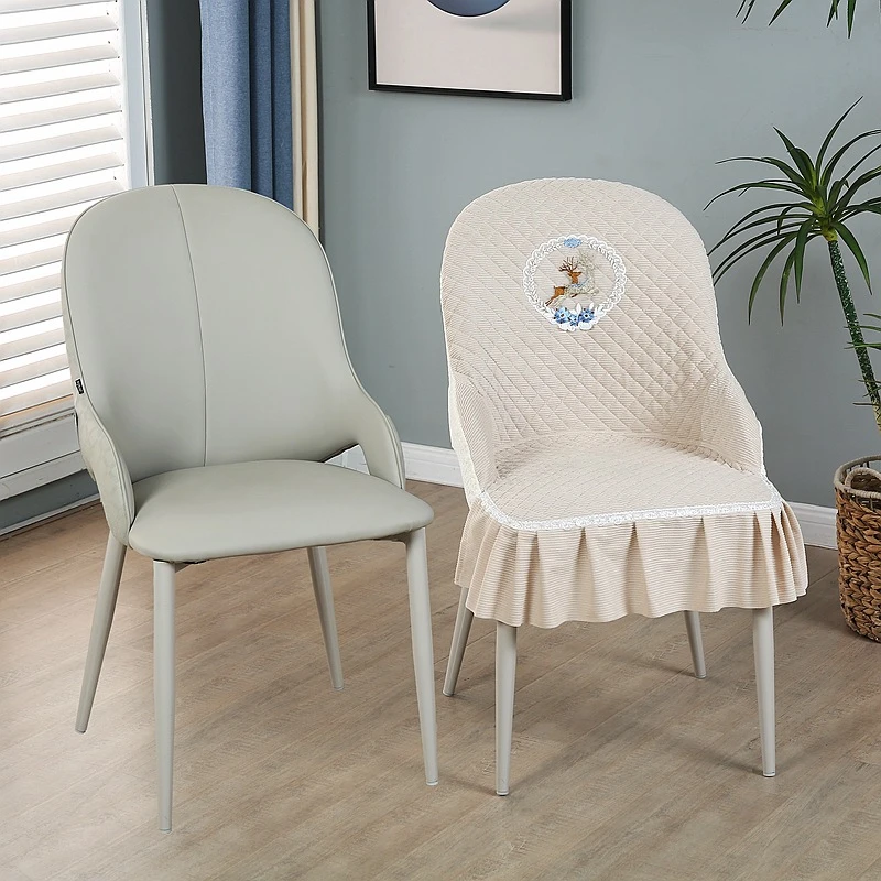 加高全包扶手弧形椅子套餐桌椅子罩一体客厅加厚防滑四季通用座套