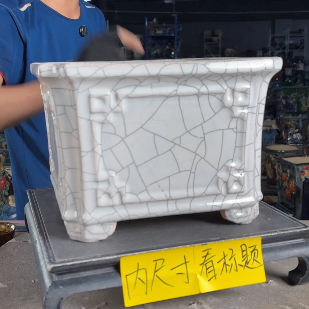 一风堂石湾花盆 内21^16修补痕迹微瑕