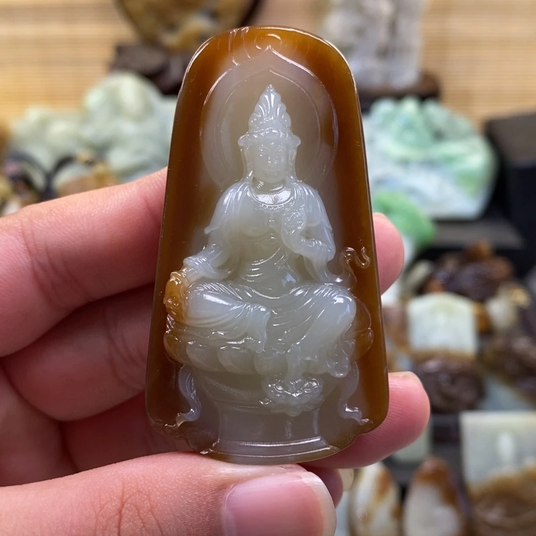 和田玉未镶嵌颈饰