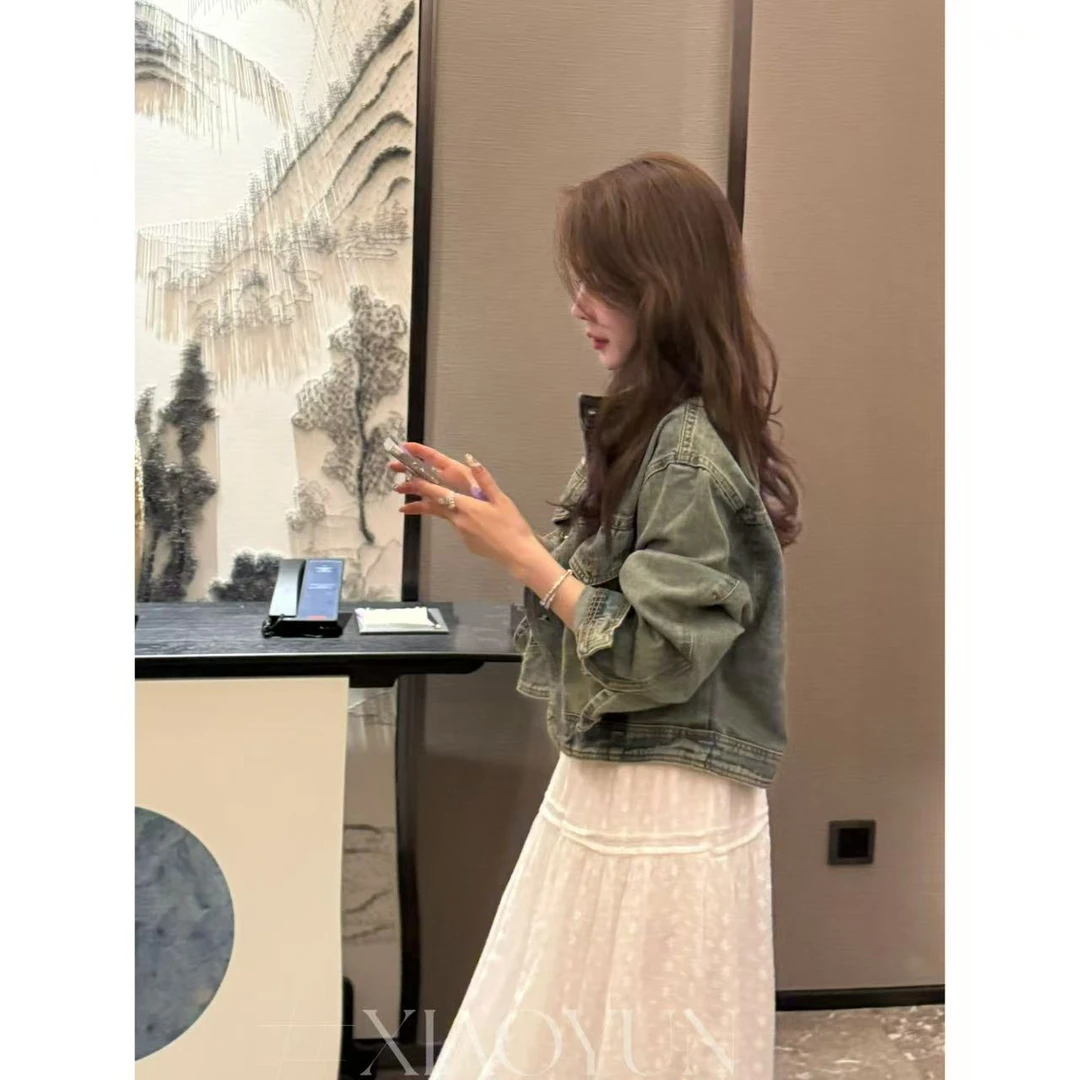 女神牛仔外套 小允姐姐2025新款时尚气质高级女神牛仔外套【M起码】