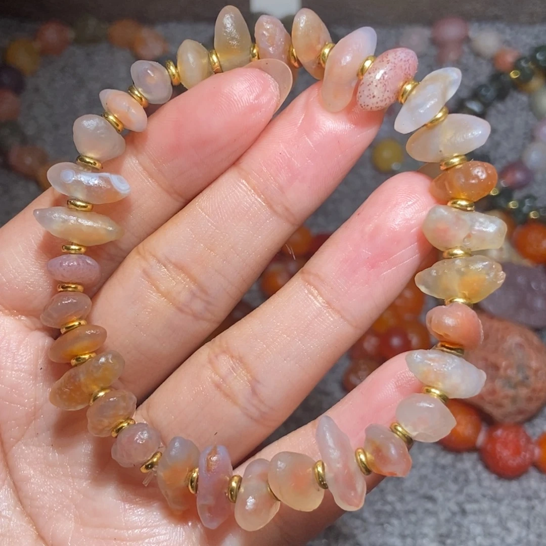 未镶嵌玛瑙/玉髓珠宝半成品