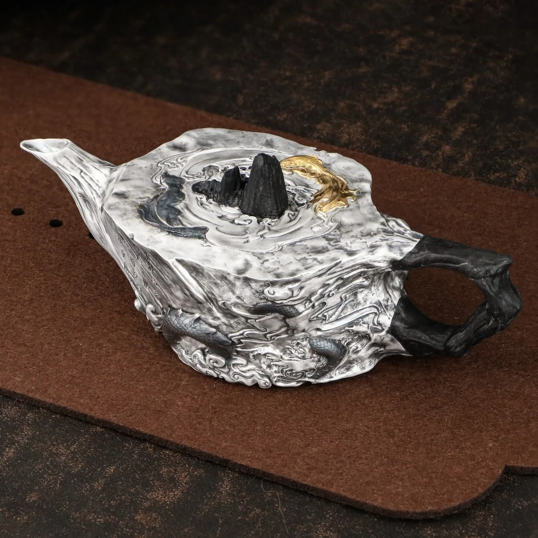 境秋 蛟蛇壶黑色创意