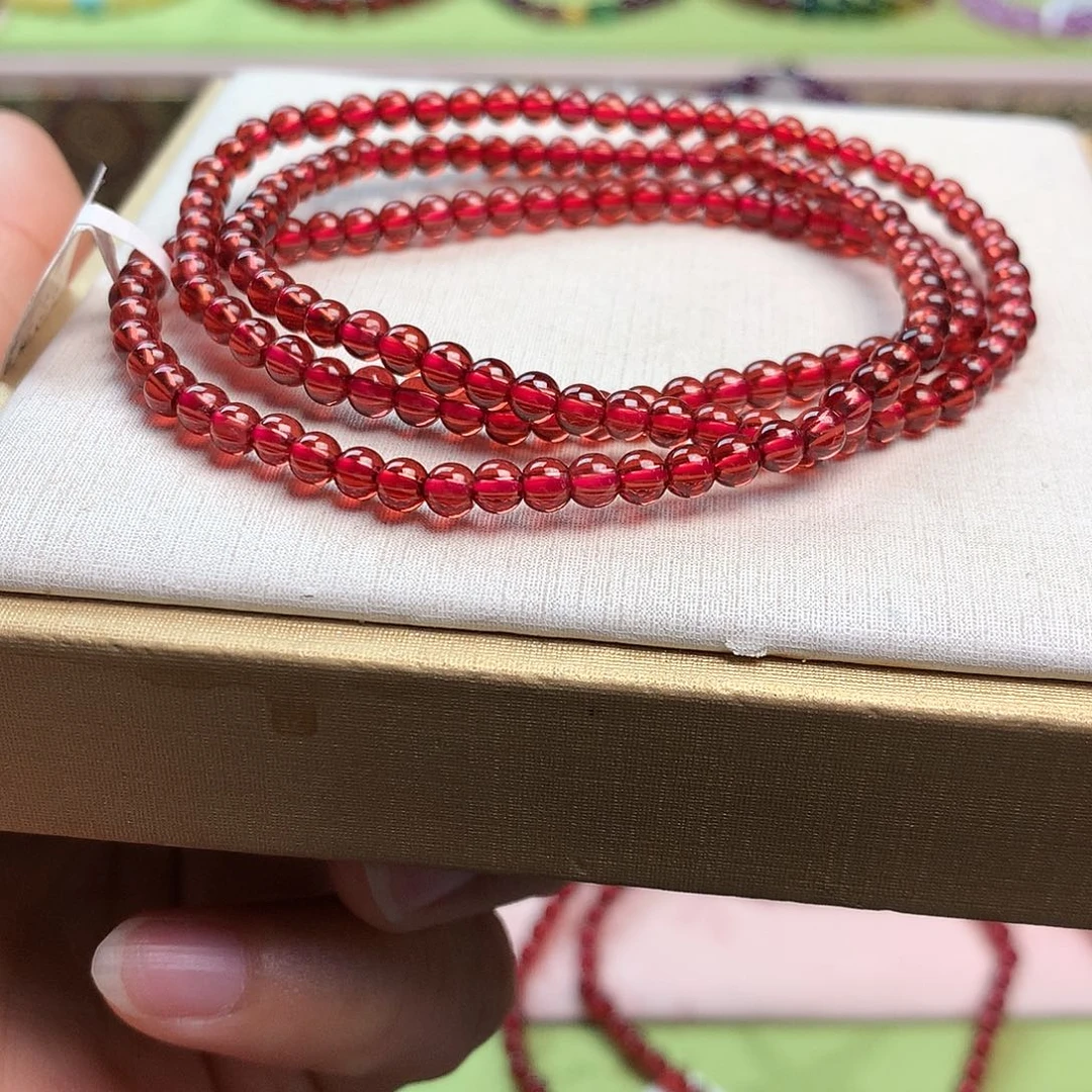 石榴石手串未镶嵌3.8