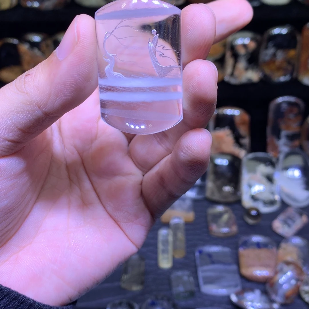 颈饰未镶嵌水晶单**庭天然水晶吊坠