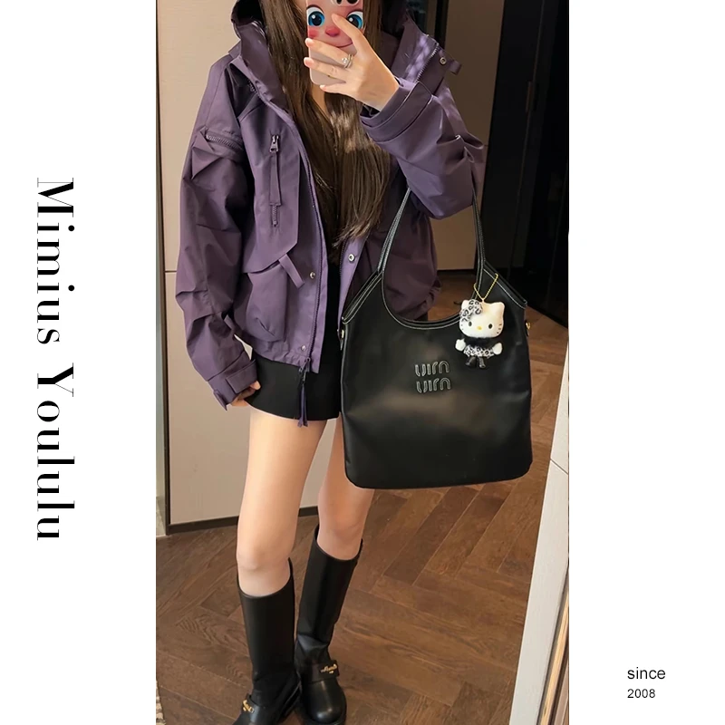 【mimius】U 早秋户外工装风休闲百搭连帽外套 G07466