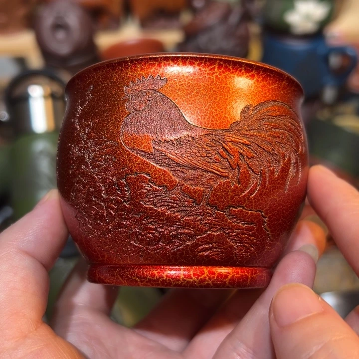 紫砂茶杯宜兴紫砂主人杯