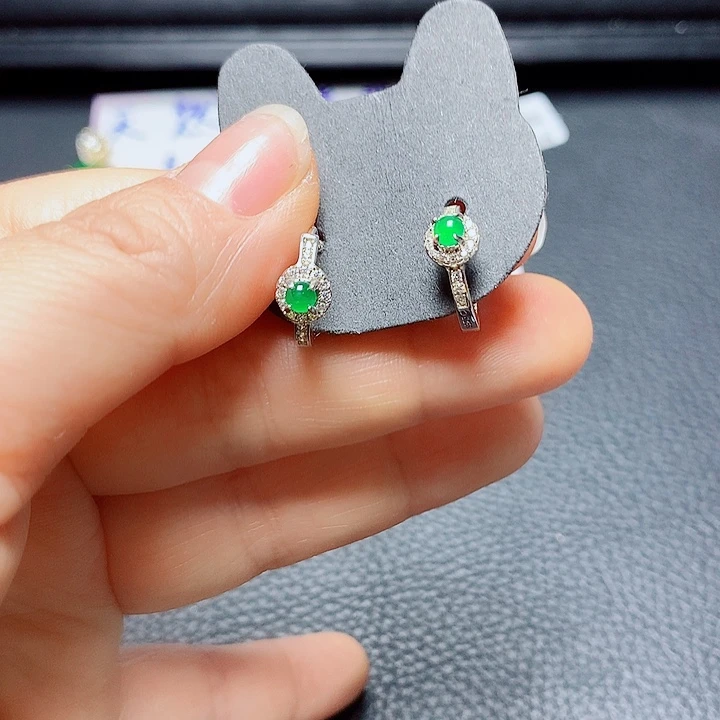 银S925镶嵌戒指翡翠