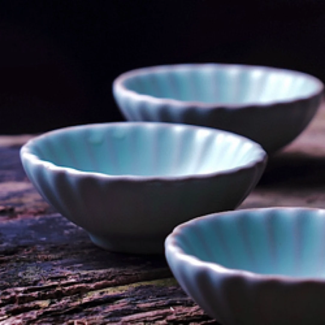 茗时今汝窑主人杯 手工开片天青色汝窑 经典器型 大气耐看