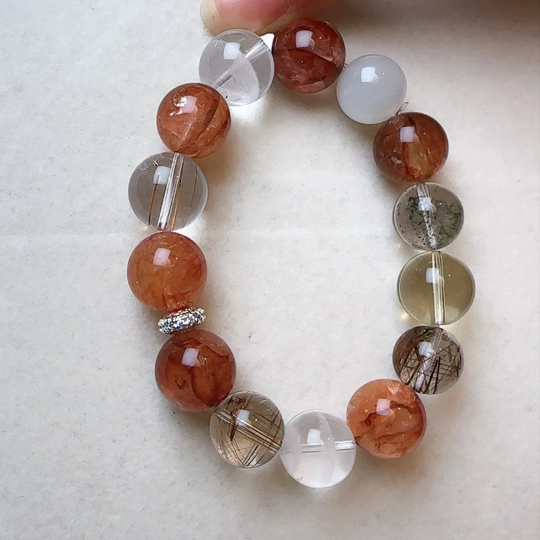 水晶手链未镶嵌郭*士大气上档次