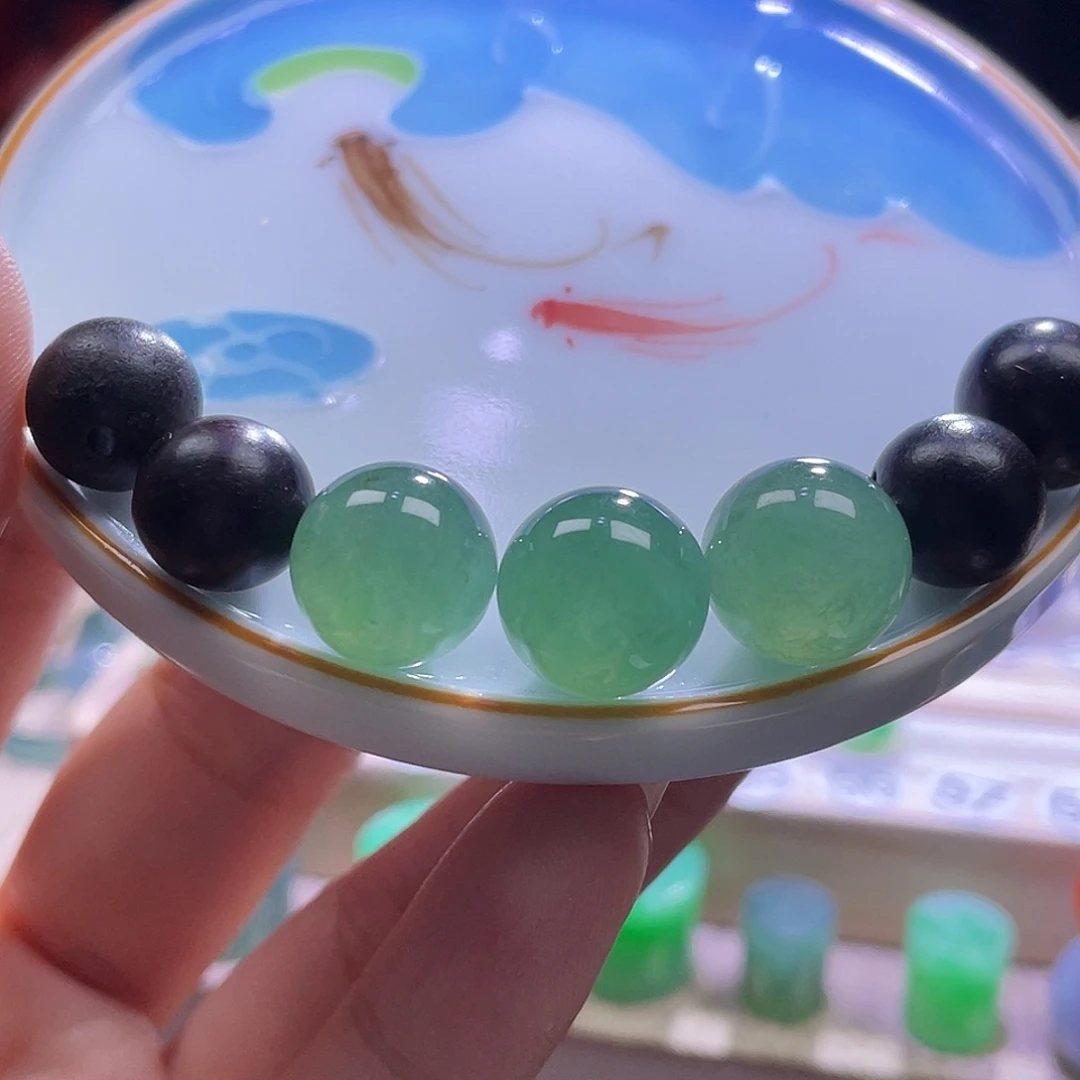 散珠翡翠展示链接勿拍缅甸翡翠a货卡11一组