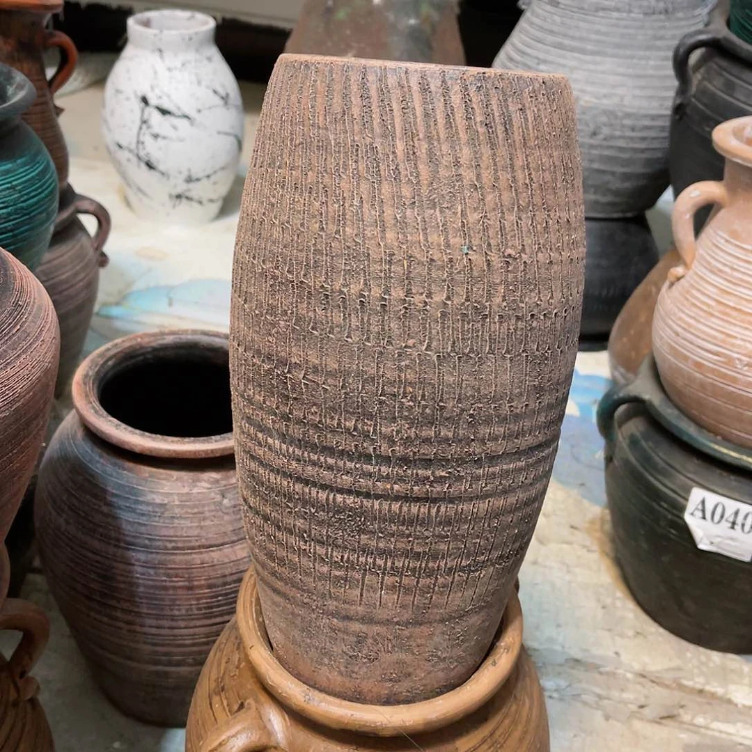 红陶无孔无孔口径10高度28