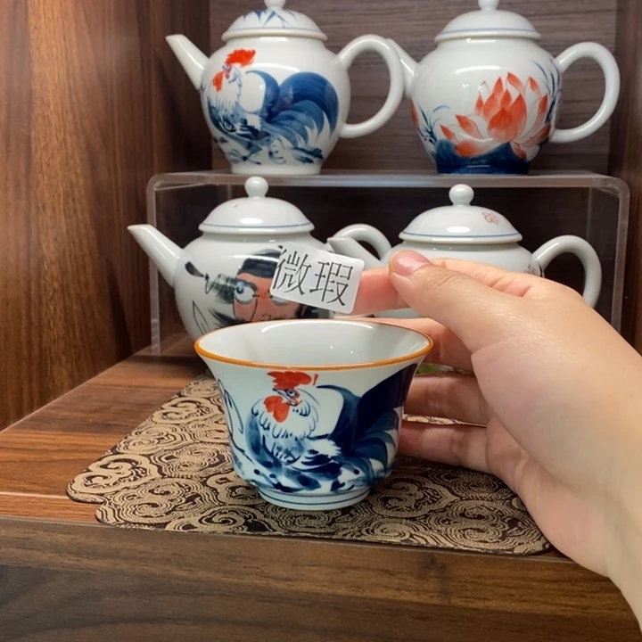 釉下老陶泥手工绘制