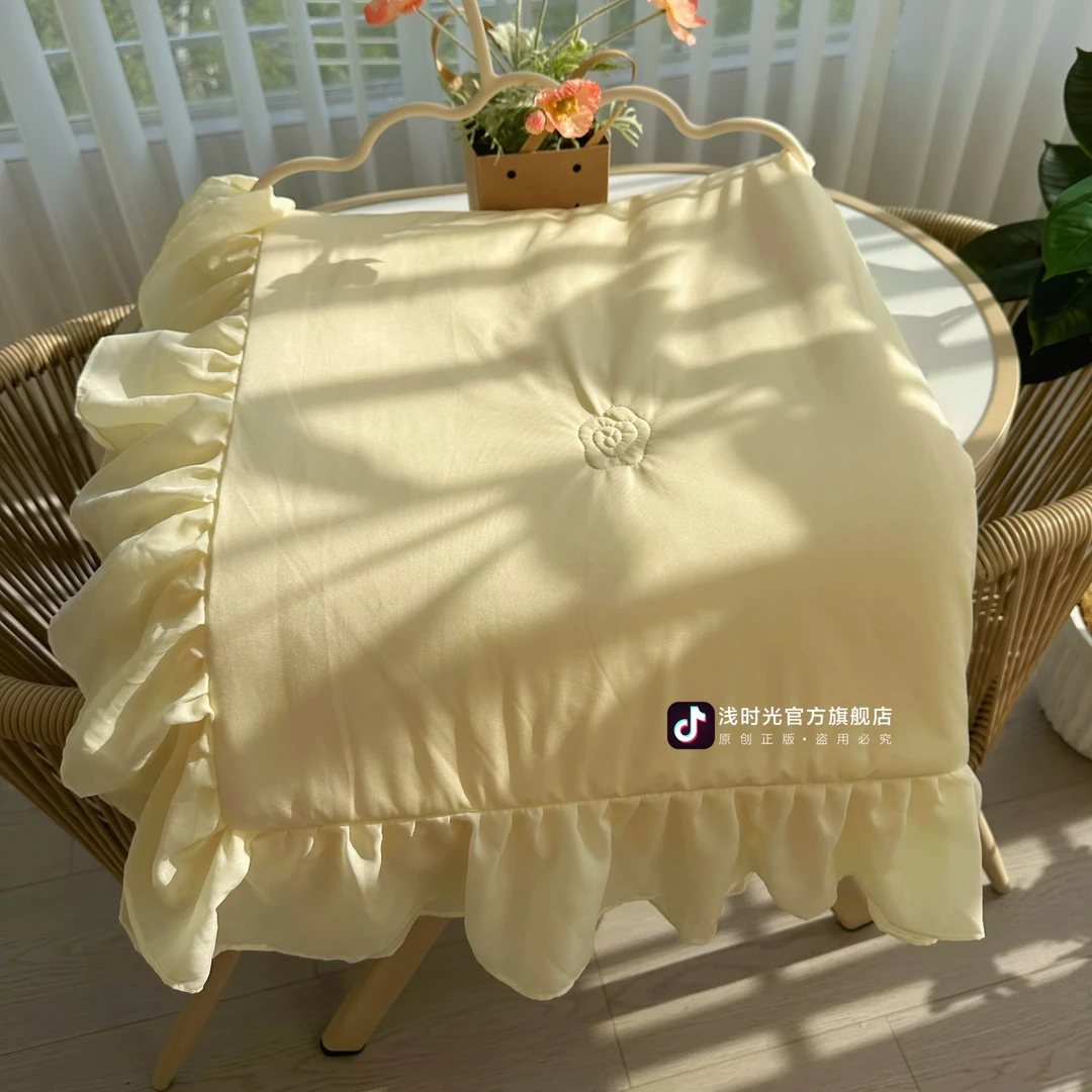 浅时光冰岛凉被A类夏凉被轻薄透气被芯即刻凉感空调被机洗凉皮被