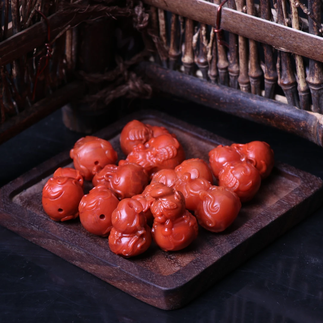 【蚂蚁珠宝】南红玛瑙雕刻14mm左右葫芦配饰一个v425（多样性发其一）