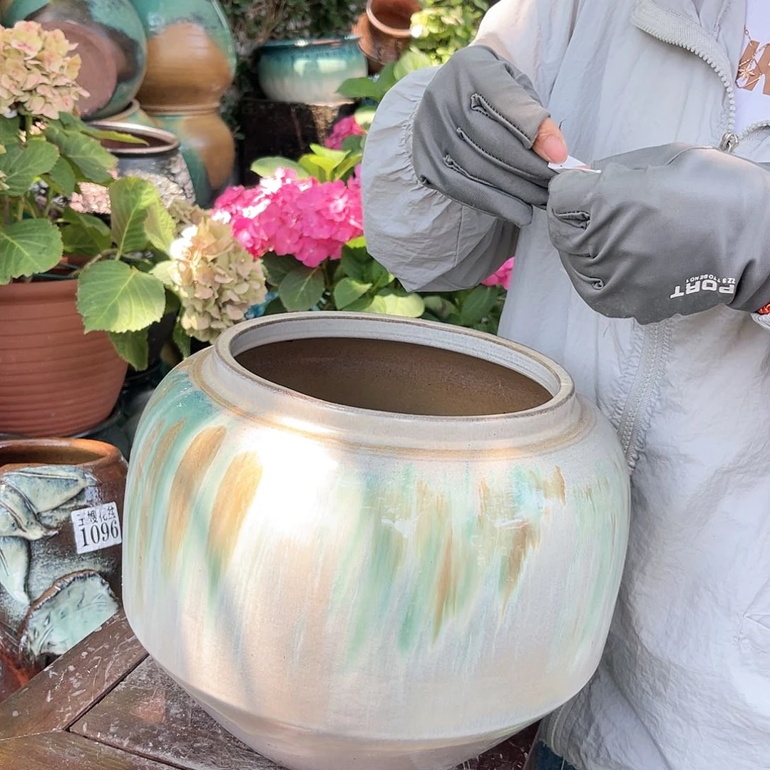 紫砂花盆王嫂花盆直播0529-1487高25口19